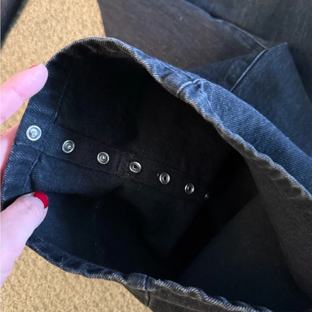 Tibi High Rise Black Jeans - Picture 4 of 7